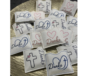 Stickdatei - ITH Mini Schokohülle "Danke" christlich